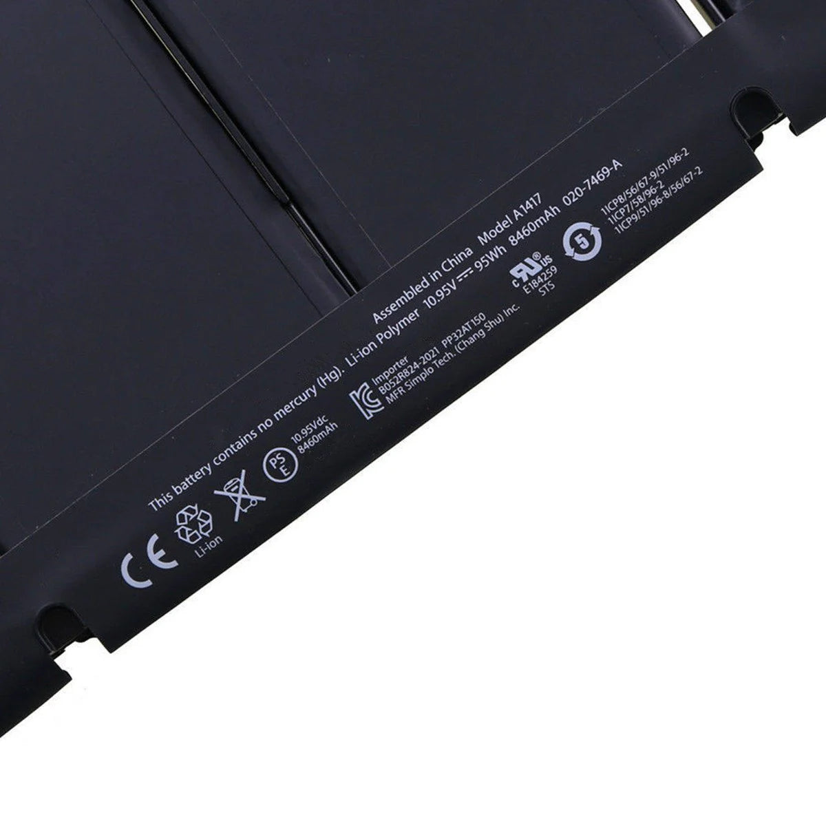 Apple A1417 MacBook Pro 15-inch Retina (A1398) 2012/2013 Battery