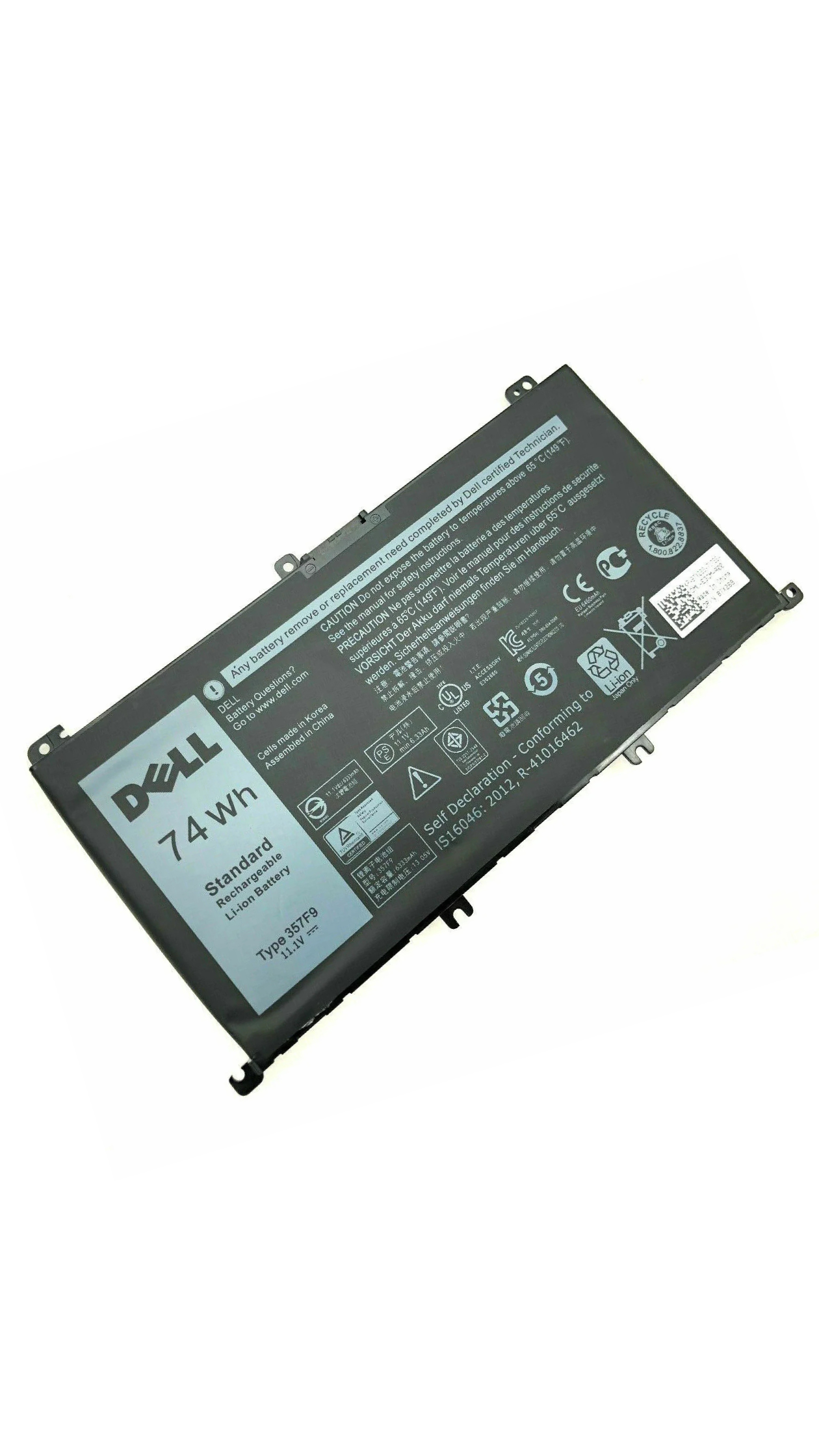 11.4V 74Wh Original 357F9 Dell Inspiron 15 7559 7000 INS15PD-1548B INS15PD-1748B INS15PD-1848B Laptop Battery