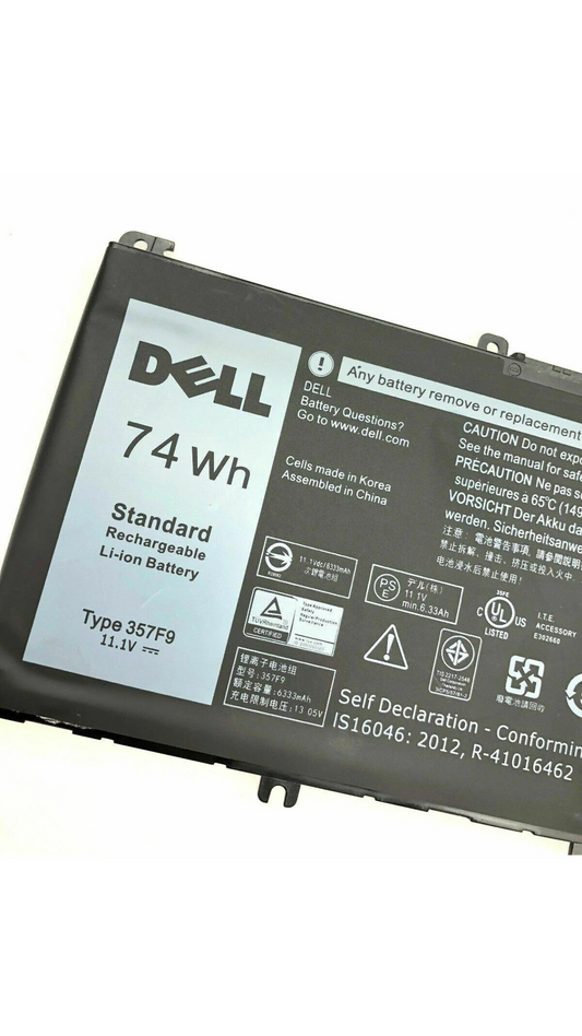 11.4V 74Wh Original 357F9 Dell Inspiron 15 7559 7000 INS15PD-1548B INS15PD-1748B INS15PD-1848B Laptop Battery