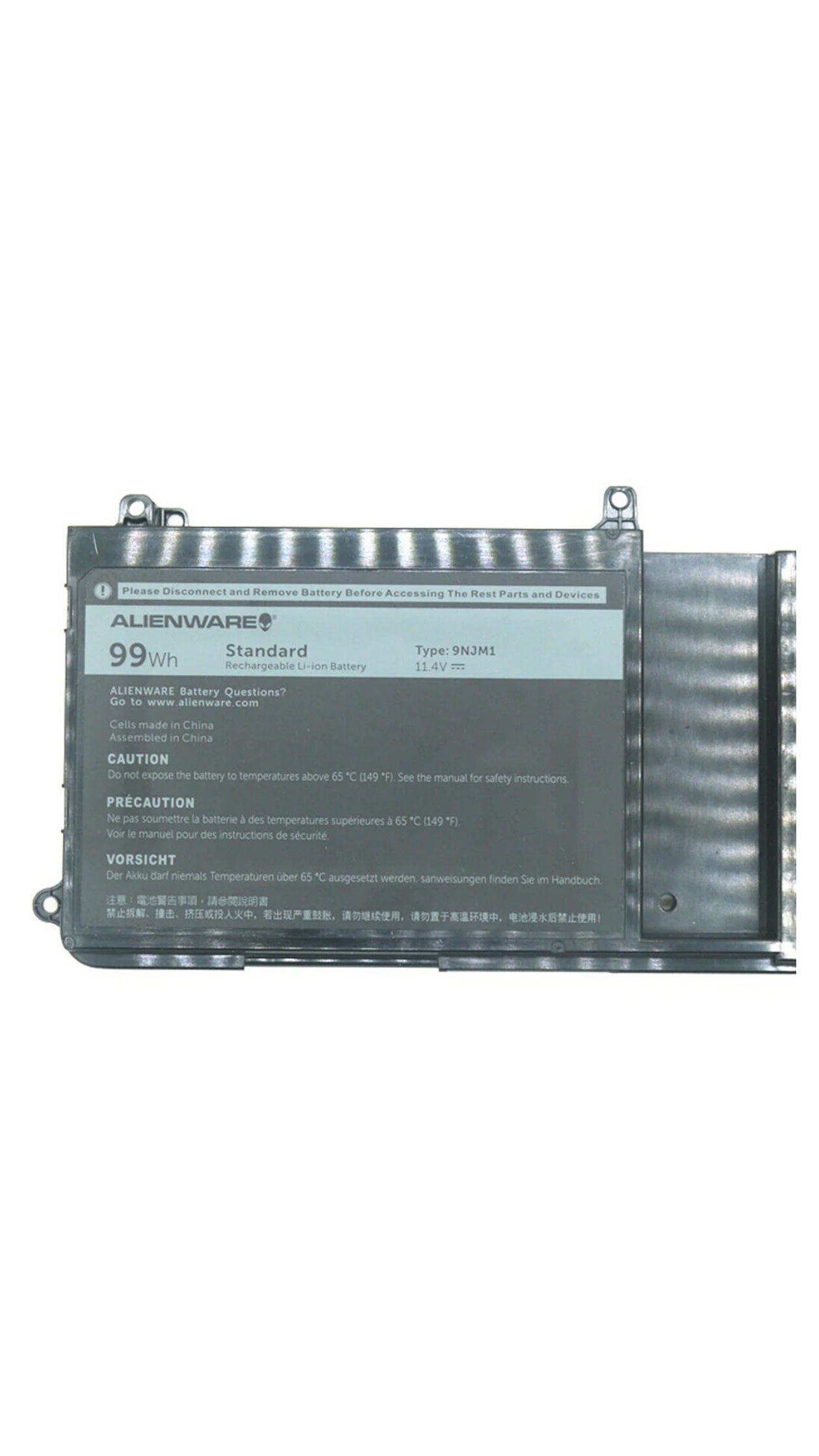 11.4v 99wh Original 0MG2YH, 9NJM1 Dell Alienware 17 R4 15 R3 Tablet Series, HF250, MG2YH Laptop Battery