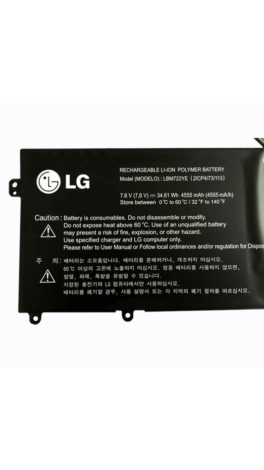 LBM722YE LG 2ICP4/73/113 14ZD960-GX5GK Laptop Battery